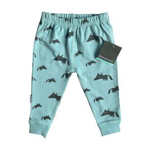 Kushies Blue Banana Critters Baby Toddler PJ Lounge Wear Pants Cotton Lycra 9M
